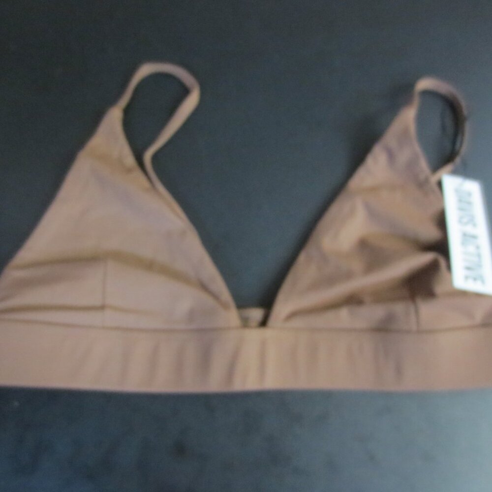 DAVIS ACTIVE WOMEN'S BIKINI SWIM TOP IN CHOCOLATE BROWN - SIZE LARGE/XLARGE